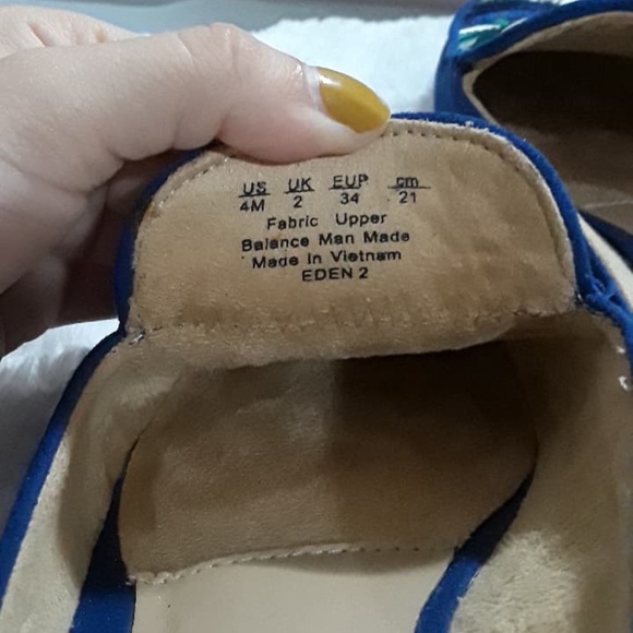 Naturalizer Small Heel Blue Slip On Mules Size 4 - Picture 5 of 13